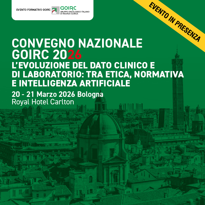 CONVEGNO NAZIONALE GOIRC L’EVOLUZIONE DEL DATO CLINICO E DI LABORATORIO: TRA ETICA, NORMATIVA E INTELLIGENZA ARTIFICIALE 