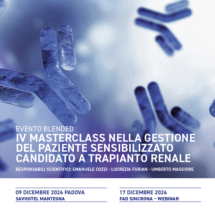  IV Masterclass nella gestione del paziente sensibilizzato candidato a trapianto renale