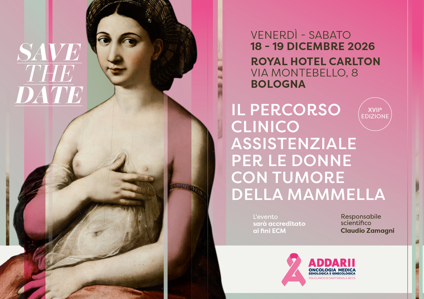 IL PERCORSO CLINICO ASSISTENZIALE PER LE DONNE CON TUMORE DELLA MAMMELLA - 17° edizione